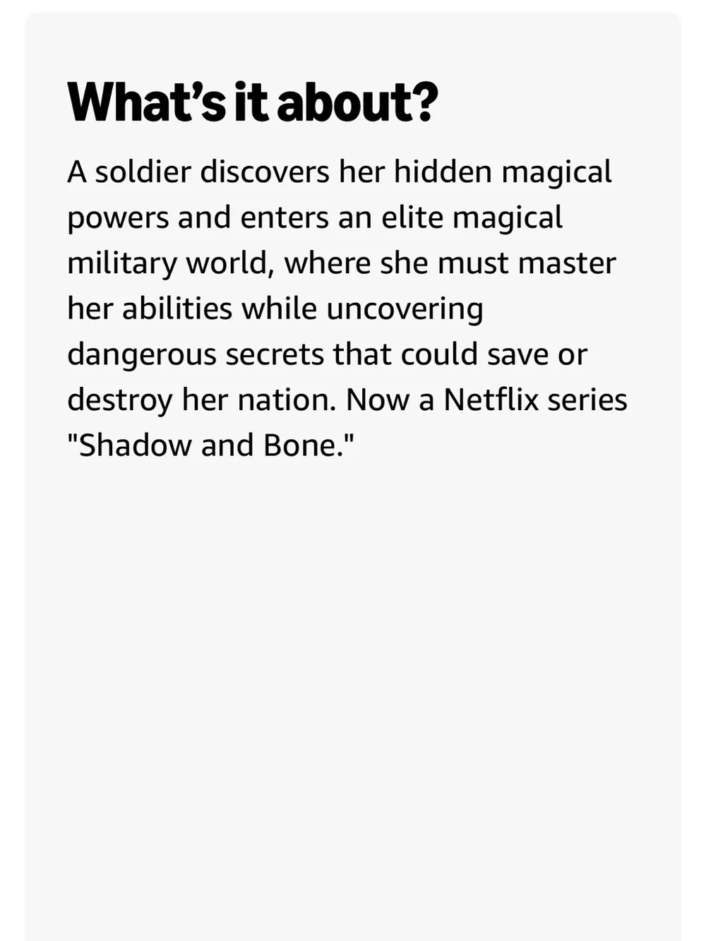Shadow and Bone by Leigh Bardugo - Hardcover Novel (Green, Red, Black)